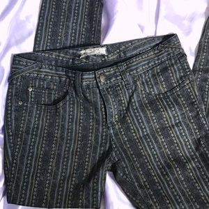 Free People Charcoal Boho Skinny cropped jeans